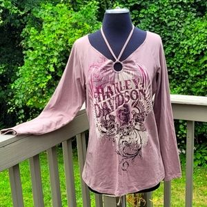 Womens Harley Davidson Long Sleeve Shirt